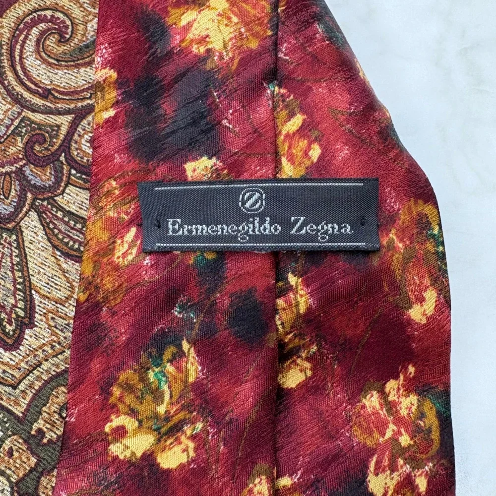 Ermenegildo Zegna‎ Silk Mens Ties Set Of 6 Italy Old Money 3.75x59-60